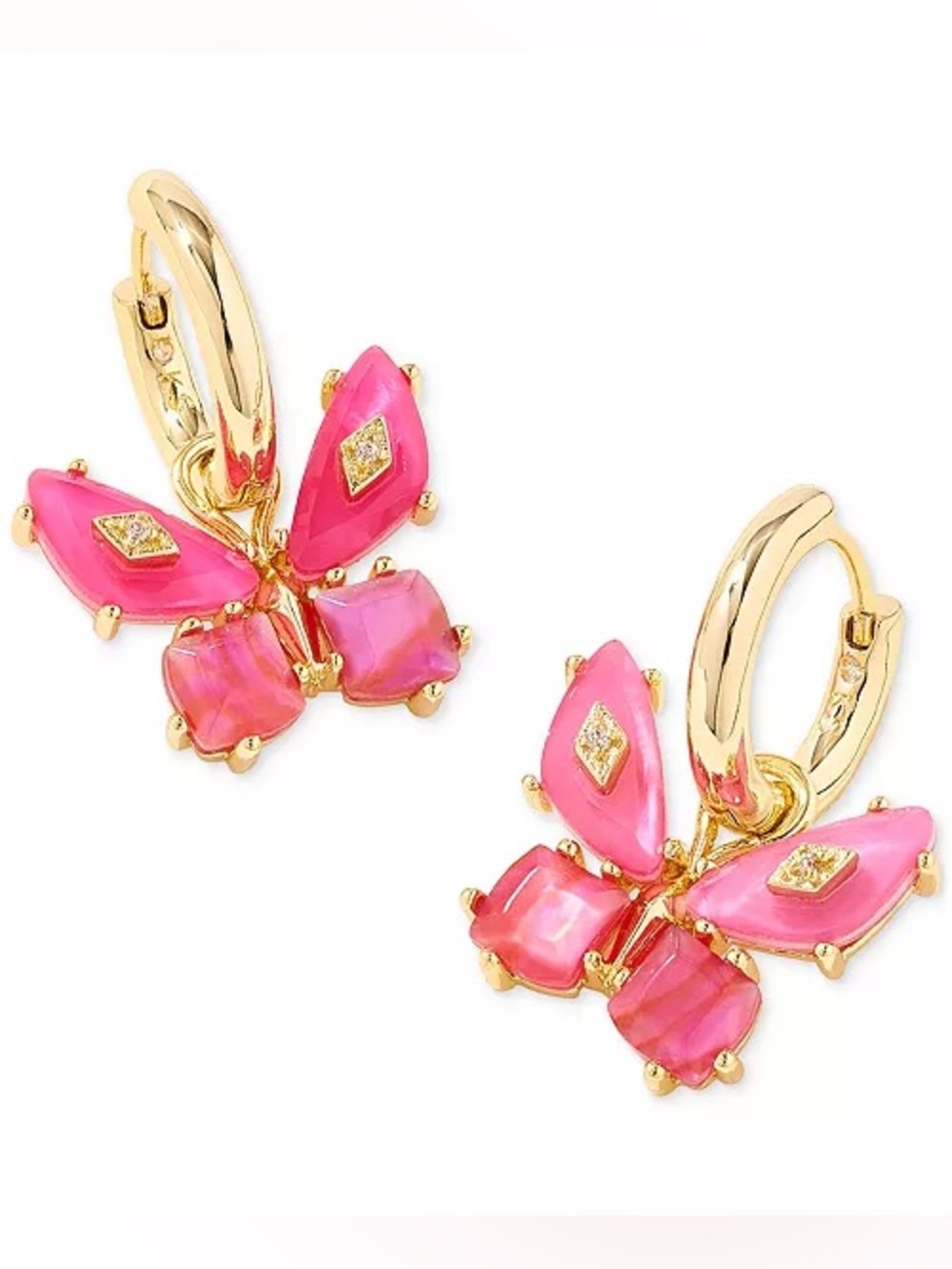 Kendra Scott Bianca Butterfly Huggie Hoop Drop Earrings